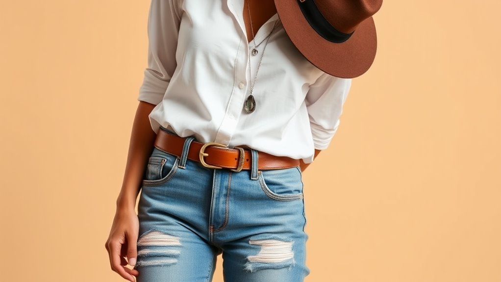 accessories enhance simple outfits